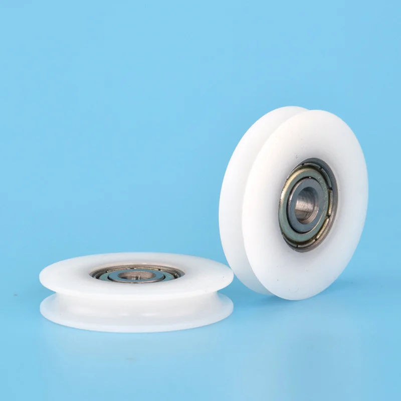 Fixed Pulley 1pcs 5*30*6mm 625zz wrapped bearing pulley V grooved U grooved rolling pulley wire guide wheel POM polyformaldehyde wheel fixed pulley roller guide wheel