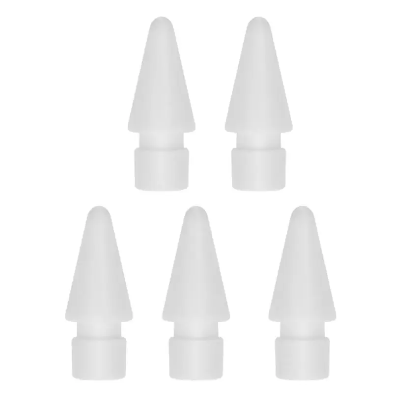 White 5 шт. Запасной наконечник для Apple Pencil 1st 2st iPad Pro стилус ручка для тачскрина - Цвета: White