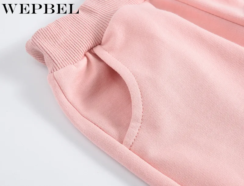 WEPBEL/детская осенне-весенняя одежда; штаны для девочек; детские брюки для маленьких мальчиков и девочек; штаны-шаровары; однотонные цвета