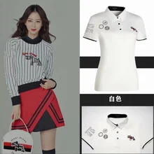 Новая одежда для гольфа, женская спортивная одежда, футболка с коротким рукавом, Весенняя и летняя быстросохнущая дышащая Повседневная Толстовка