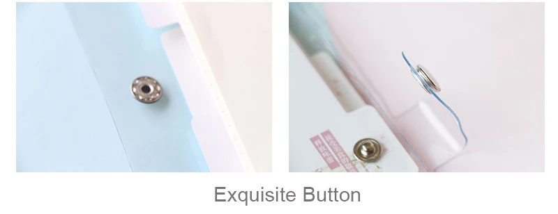 PVC Transparent loose leaf binder loose strap loose leaf inner core note book bullet journal A6 planner office supplies