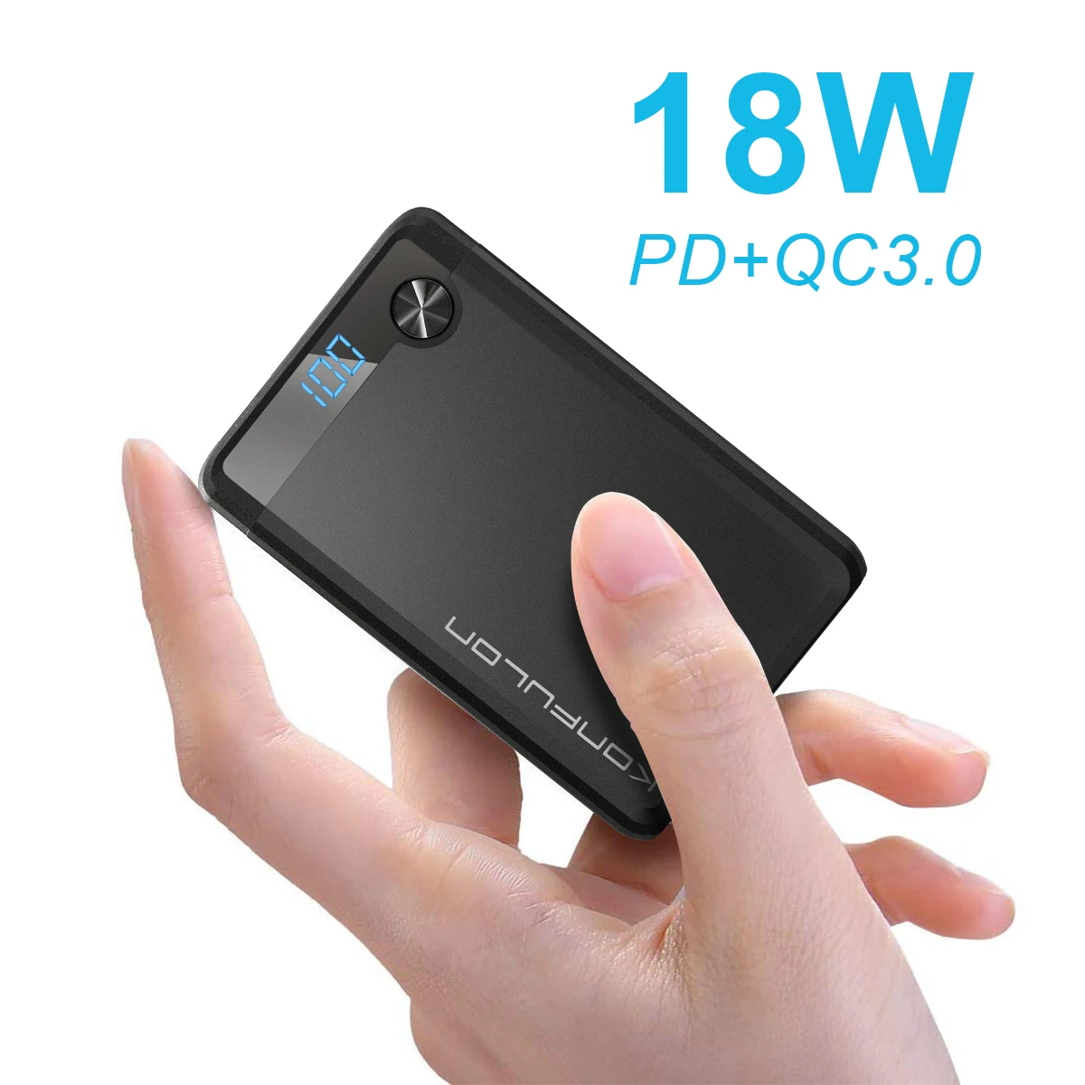 magnetic wireless power bank Power Bank 10000mAH 18W PD Powerbank QC 3.0 Quick Charge Led Display Portable Micro redmi Power Bank Charger For iPhone12 Huawei power bank 10000