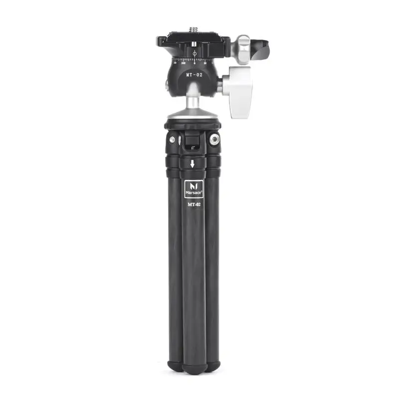 Marsace MT-02 портативный набор для складывания ультра компактный алюминиевый штатив макро компактный настольный мини-штатив с шаровой головкой для Canon Niko