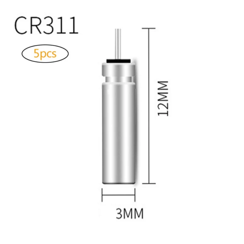 5 шт./компл. CR-311/CR-322/CR-425/CR-435 батареи рыбалка поплавок для электронные рыболовные снасти аксессуары для рыбалки плавающие батарейки литий-Pin - Цвет: 12X3MM CR311