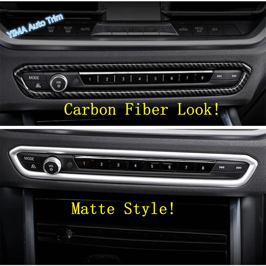 

Lapetus Auto Styling Central Control Air Conditioner Switch Frame Cover Trim ABS Fit For BMW 3 Series G20 2019 2020 Carbon Fiber