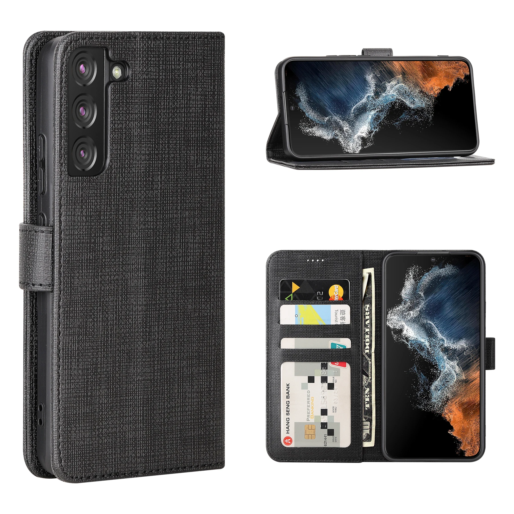

Чехол-бумажник для Samsung Galaxy S22 Plus с отделением для карт
