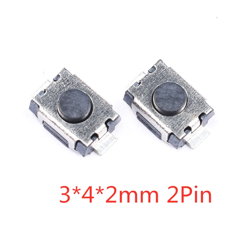 50PCS Tact Switch Silicone Button Micro Switch 3*4*2mm 3x6x4.3mm 2Pin 3x6x2.5mm 4*4*1.5mm SMD 4 Feet bathroom pull light switch Wall Switches