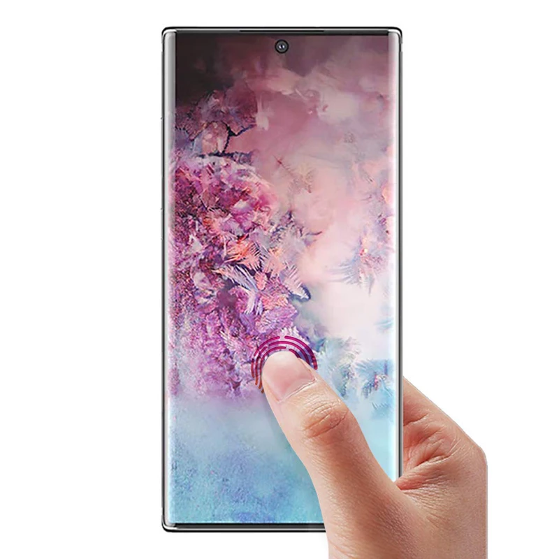 Прозрачное изогнутое УФ жидкое полное Клей закаленное стекло для samsung Galaxy Note 10 10 Plus Защитная пленка для экрана телефона