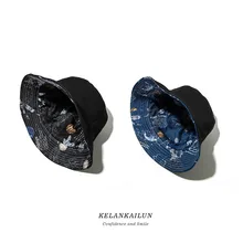 Дешевые Instagram Женская Рыбацкая шляпа солнцезащитный козырек двухсторонняя звездное небо популярная Солнцезащитная шляпа Солнцезащитная пляжная Осенняя походная шапочка для отдыха