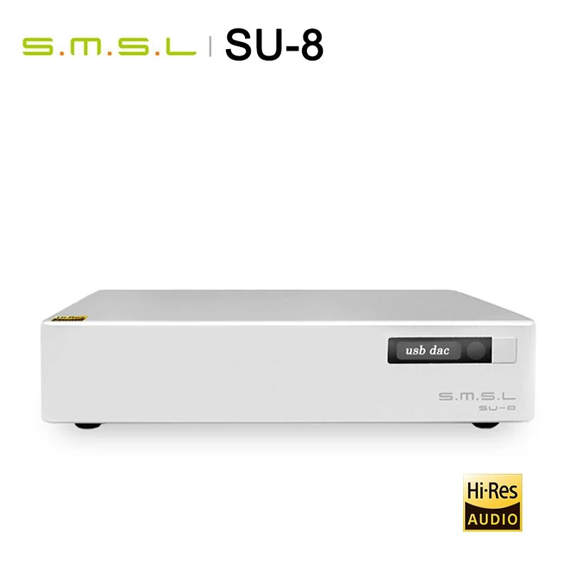 SMSL S.M.S.L SU 8 DAC ES9038Q2M * 2 DSD 64/512 PCM 44 1/768kHz USB/оптический/коаксиальный