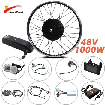 

1000W Rear Hub Motor Electric Bike Conversion Kit 48V20AH EBike Conversion Kit With Battery 20'' 26'' 700C Wheel bicicletas