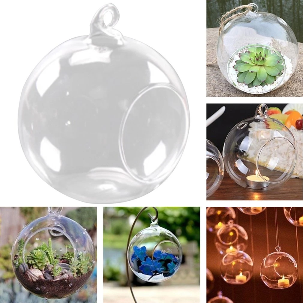 Jarrón de transparente para jarrón de flores hidropónicas, jarrones de cristal redondos colgantes, pecera, cuenco, decorativos para hogar|Jarrones| - AliExpress