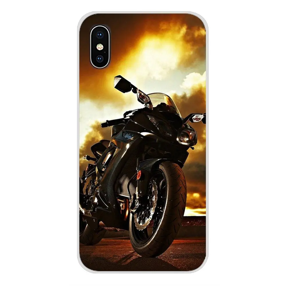 Kawasaki Ninja Zx R спортивные мотоциклетные Чехлы для мобильных телефонов для Apple IPhone X XR XS MAX 4 4s 5 5S 5C SE 6 6S 7 8 Plus ipod touch 5 6 - Цвет: images 8