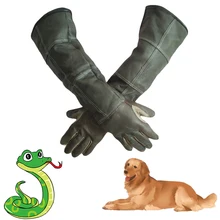 1 пара анти-ножевых толстых кожаных перчаток, водонепроницаемые рабочие длинные перчатки из воловьей кожи, защитные износостойкие перчатки для садоводства