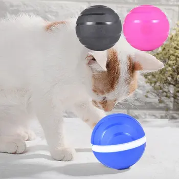 

Active Jump Ball Dog Toy USB Electric Pet Ball LED Rolling Flash Elastic Ball Cat Automatic Roll Fun Interactive Toy