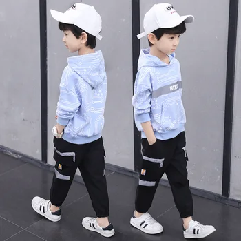 

Children Clothing set Girls Boy Sports Suits 5-14 Years Kids 2pcs Sets Spring Autumn BoysClothes Tracksuits Kids Clothes