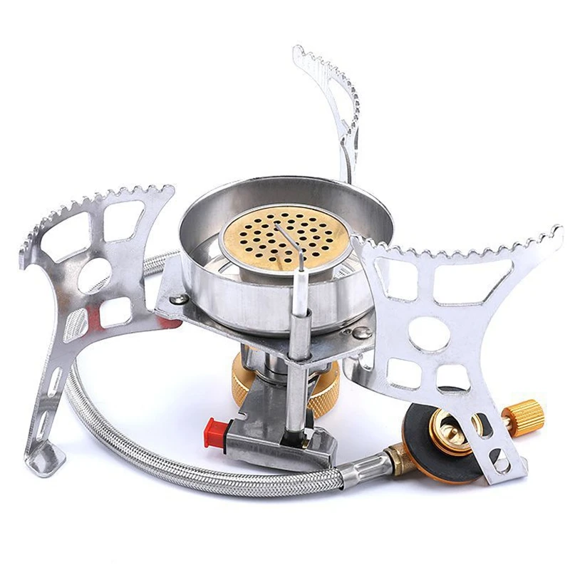 Wind Proof Camping Stove with Electronic Ignition Portable Gas Picnic Ultralight Outdoor | Спорт и развлечения