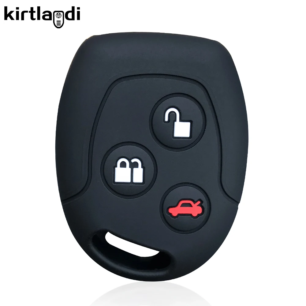 Silicone Key Holder Keychain for Ford focus mk2 Fiesta MK7 Mk5 Mk6 Fusion Mondeo Mk3 Transit Street Ka Remote Car Key Cover Case key case key case cover remote control case cover
