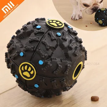 

Xiaomi Pet Dog Toy Grinding Teeth Leakage Food Vocal Ball Interactive Elasticity Ball Chew Toy Dog Tooth Clean Ball Rubber Balls