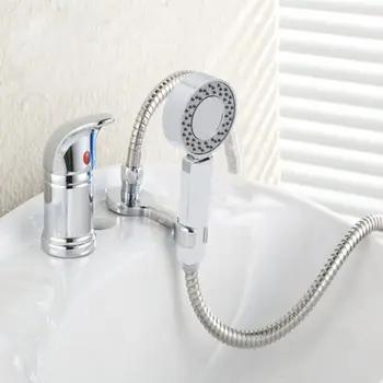 

New 50cm Zinc Alloy Hot & Cold Water Faucet Wash Hair Tap Mixing Valve Beauty Salon Bed Accessories