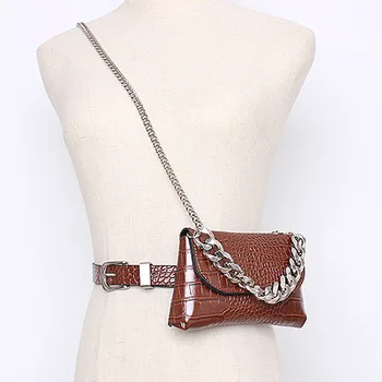 

Waist Pack Leather Fanny Pack Waist Belt Bags For Women 2019 Mini Shoulder Bag Female Fashion Phone Waist Bag High quality Purse