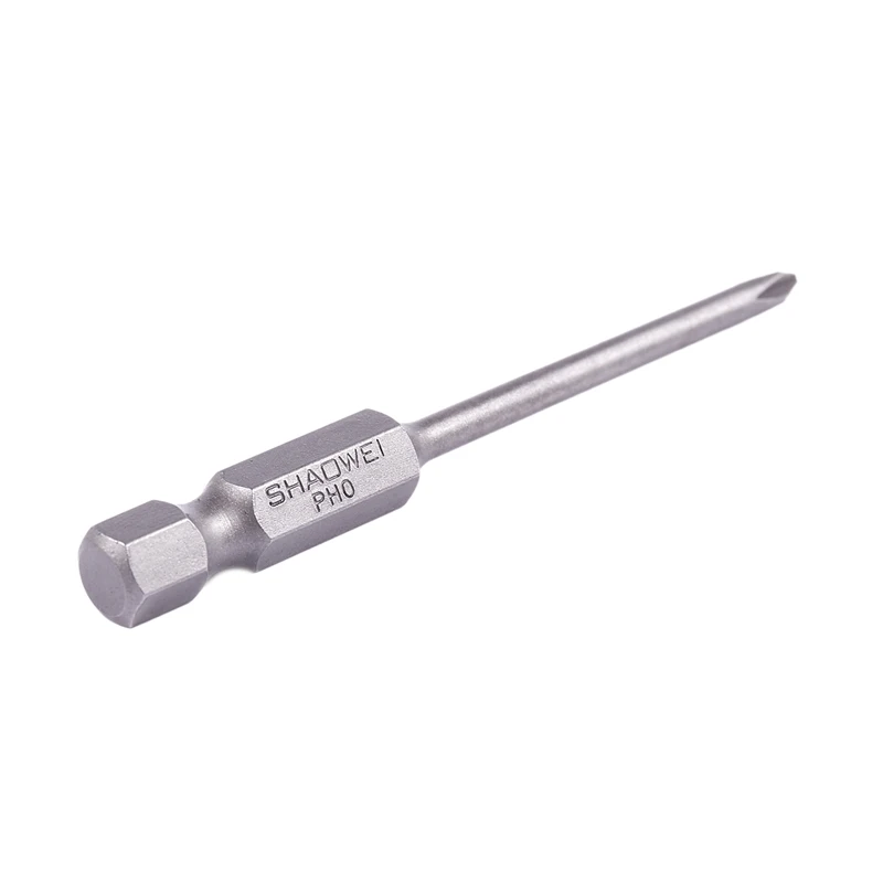 10 шт. 1/" шестигранные 65 мм длина 3 мм Phillips PH0 магнитные отвертки биты