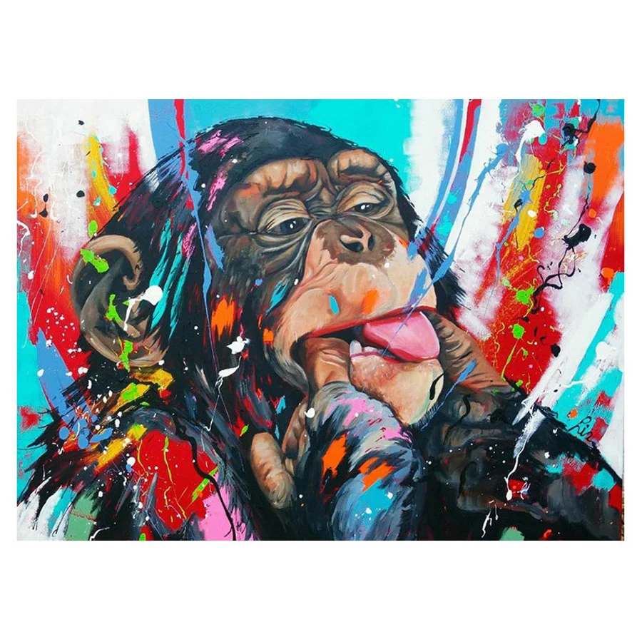 5D Apes DIY квадратный круглый камень алмазная живопись вышивка крестом цветные