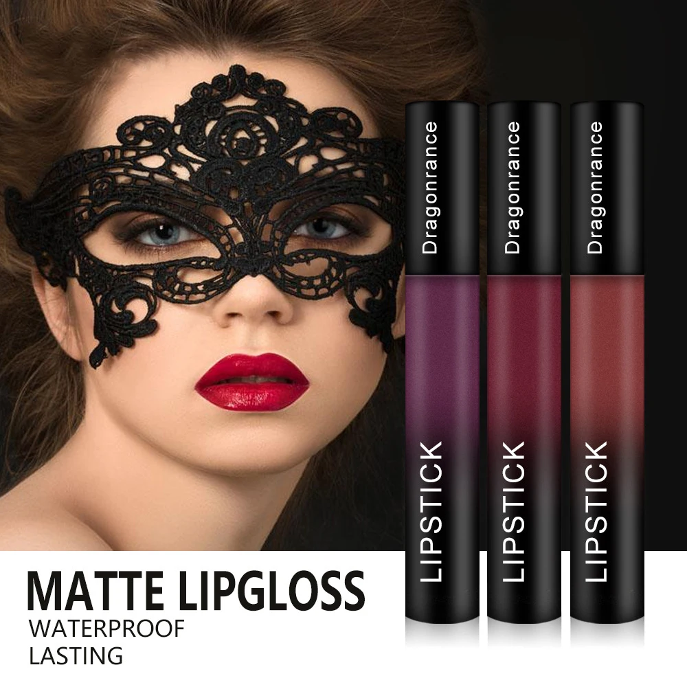 12 Colors Waterproof Lip Gloss Lipstick Moisturizer Rouge Liquid Lipstick Bite Lips Makeup Long Lasting Women Beauty Makeup