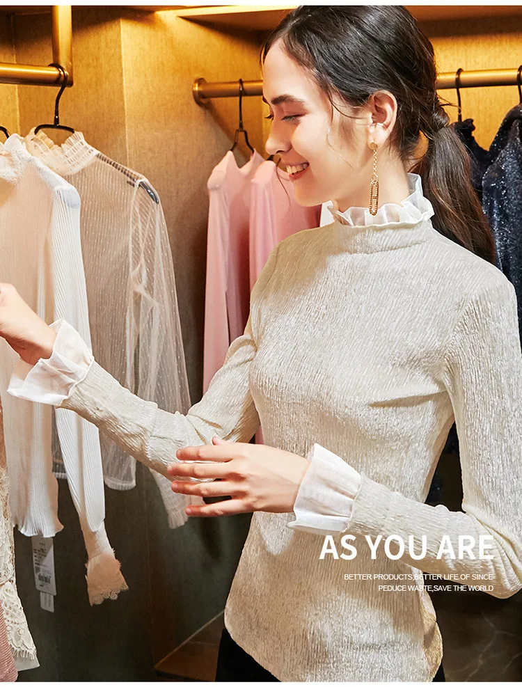 AH11599, модные женские Топы И Футболки,, Подиумные, Роскошные, известный бренд, Европейский дизайн, вечерние, стильные футболки, женская одежда - Цвет: Белый