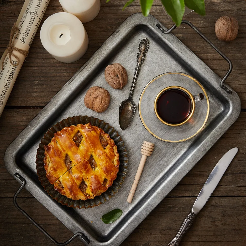 Vintage-Metal-Tray-Antique-Wrought-Iron-Set-Vase-Decoration-Retro-Tray-Bread-Plate-for-Home-Kitchen