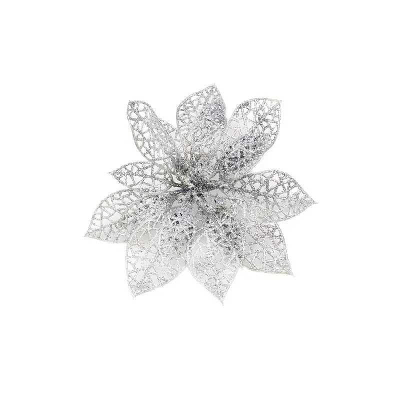 Attractive Christmas Ornament For Xmas Tree Accessories Beautiful Sunflower New Year Hanging Decorative Glitter