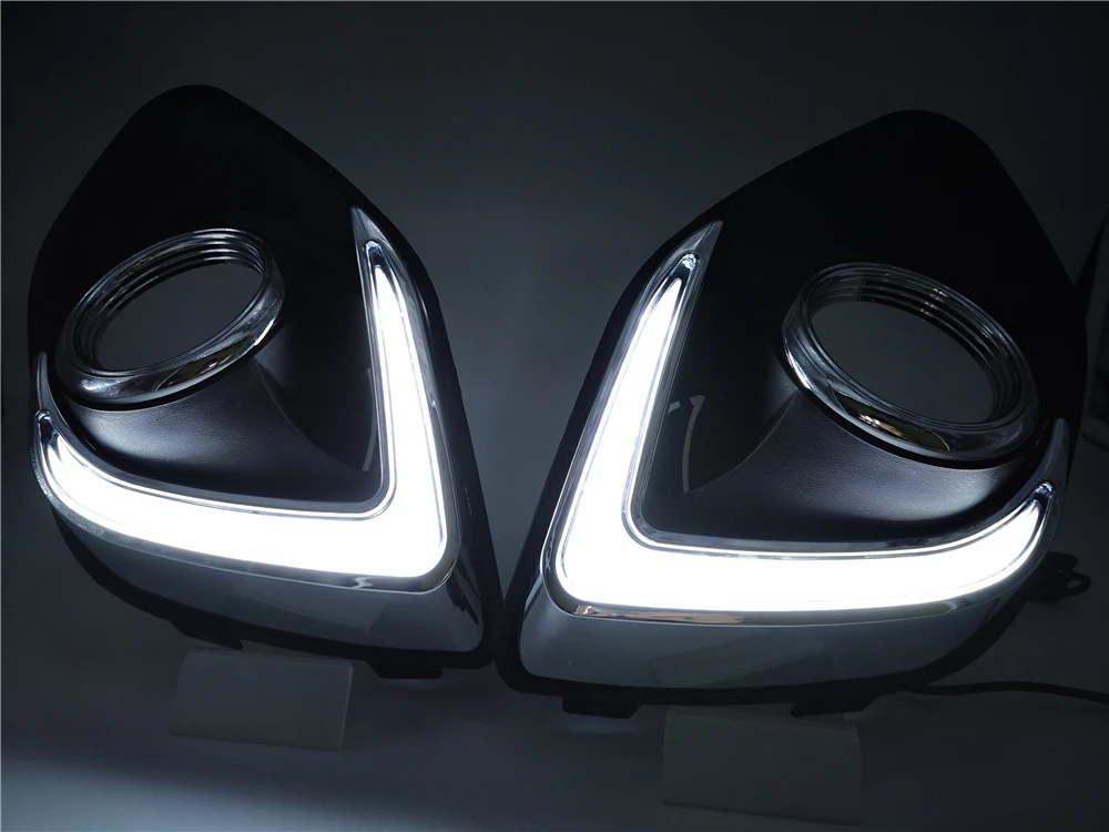 1 комплект светодиодных дневных ходовых огней DRL COB дневные водонепроницаемые