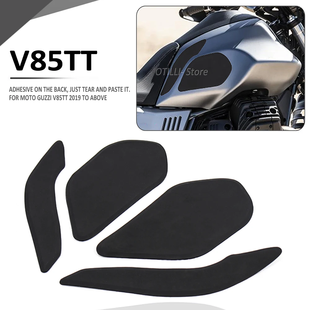 For Moto Guzzi V85TT V85 TT Motorcycle Non-slip Side Anti Fuel Tank Pad Stickers Waterproof Pad 2019 2020 2021