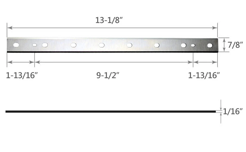 FOXBC 13" 333mm Planer Blades Replacement DeWalt DW735 DW735X 6-Blades Wood Planer Knife for Woodworking - 2 SET best woodworking bench