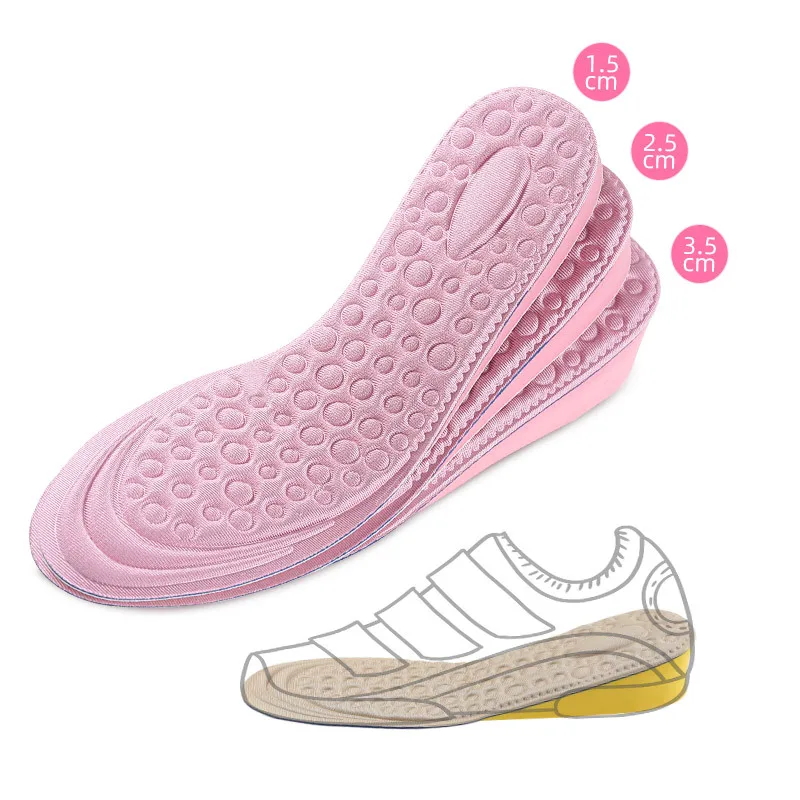 Eva Memory Foam Invisible Height Increased Insoles For Women Shoes