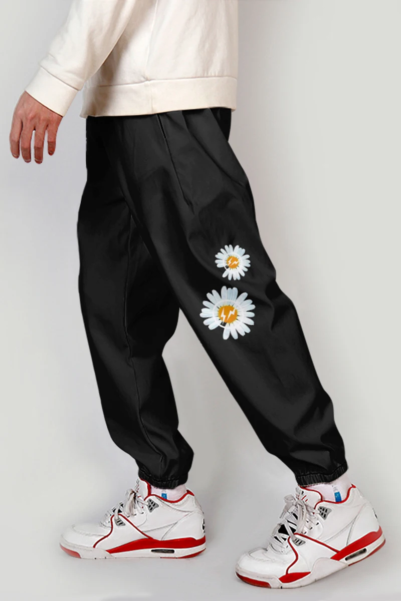 G-dragon Small Daisies Joggers Pants Custom Printed Multi-pocket Streetwear Cargo Pants Boy Punk Elastic Trousers - Casual Pants - AliExpress