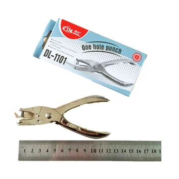 

10pcs high quality stainless steel office dedicated single hole manual metal hole punch boxed wholesale