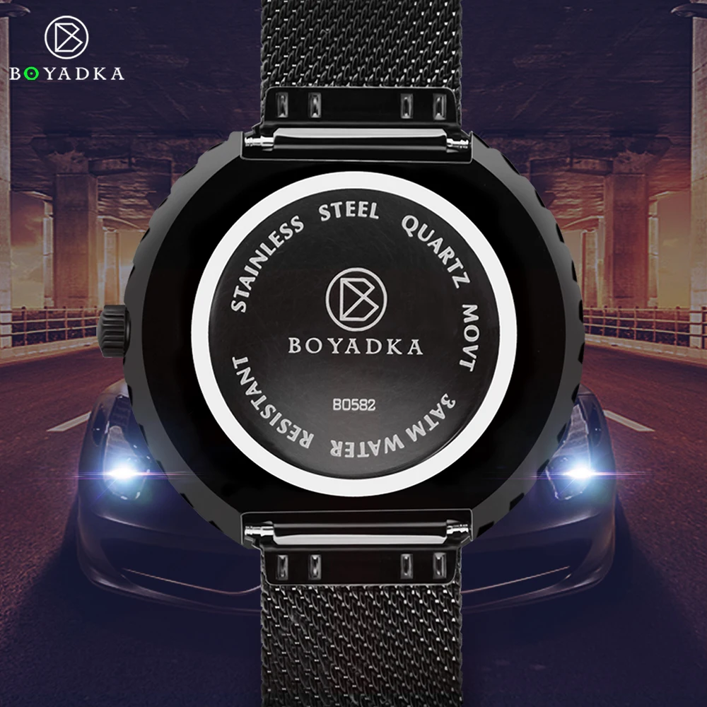 2021 Men Car Wheel Watch Fashion Waterproof Sport Watch Men's Quartz Mesh With Rim Hub Watch Run Quartz Men Quartz Watch
