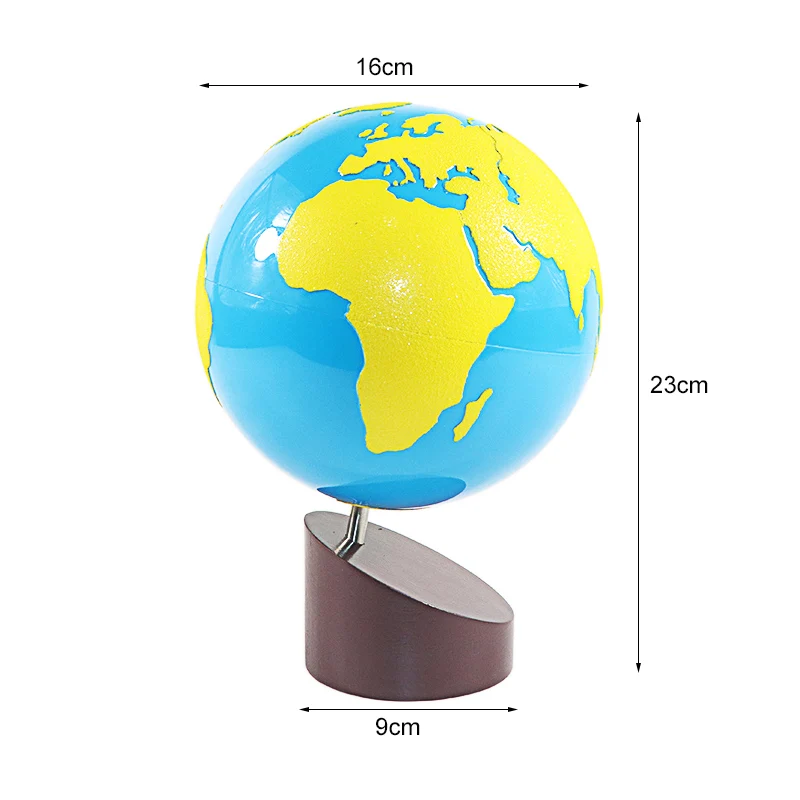 Montessori Geographie Materialien Globus von Welt Teile/Kontinenten Vorschule Frühe Pädagogische Ausrüstung Kinder Kultur Lernen Spielzeug
