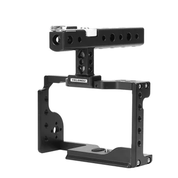 

YELANGU C17 Aluminium Alloy Camera Cage Kit with Top Handle for Sony A6600/Alpha 6600/ILCE-6600 Mirrorless Camera