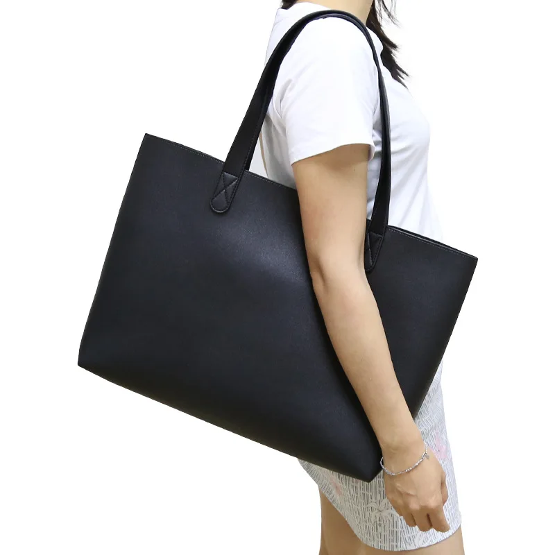

AliExpress Amazon New Style PU Handbag Diaper Bag One-Shoulder Handbag Large Capacity Shopping Bag Factory a Pieces of Hair