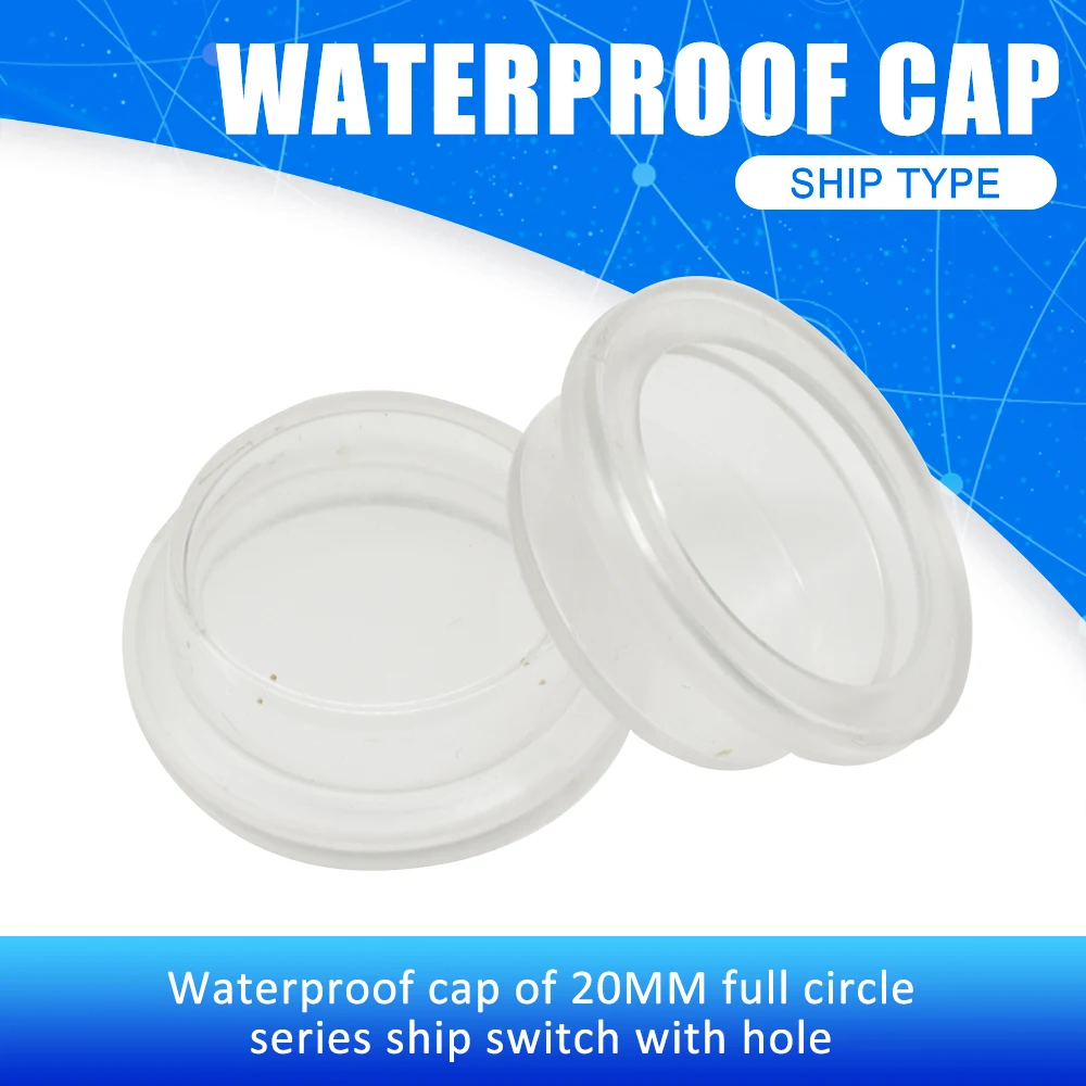 

10Pcs Waterproof Cap Protective Cover Case for 25MM Full Circle Series Boat Rocker Switch with Hold