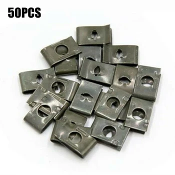 

Replacement Clip Universal 50pcs Metal Car Speed Fastener Spring Plate