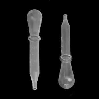 

100 Disposable Plastic Airbrush Paint PIPETTE EYE DROPPERS Transfer Liquids Mix 28GA