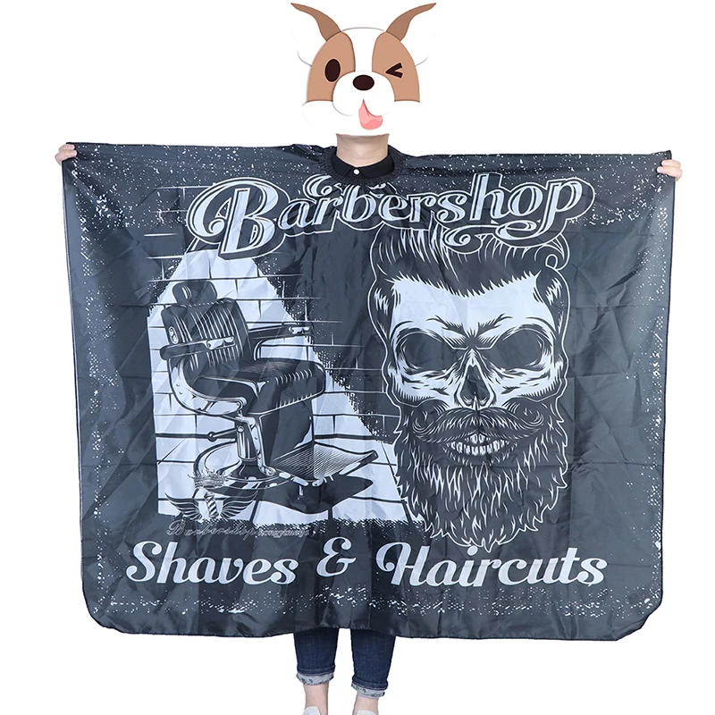 Waterproof Haircut Cape Cloth Cutting Hair Pattern Salon Barber Cape Hairdressing Hairdresser Apron Wrap Gown Tools Barber Apron