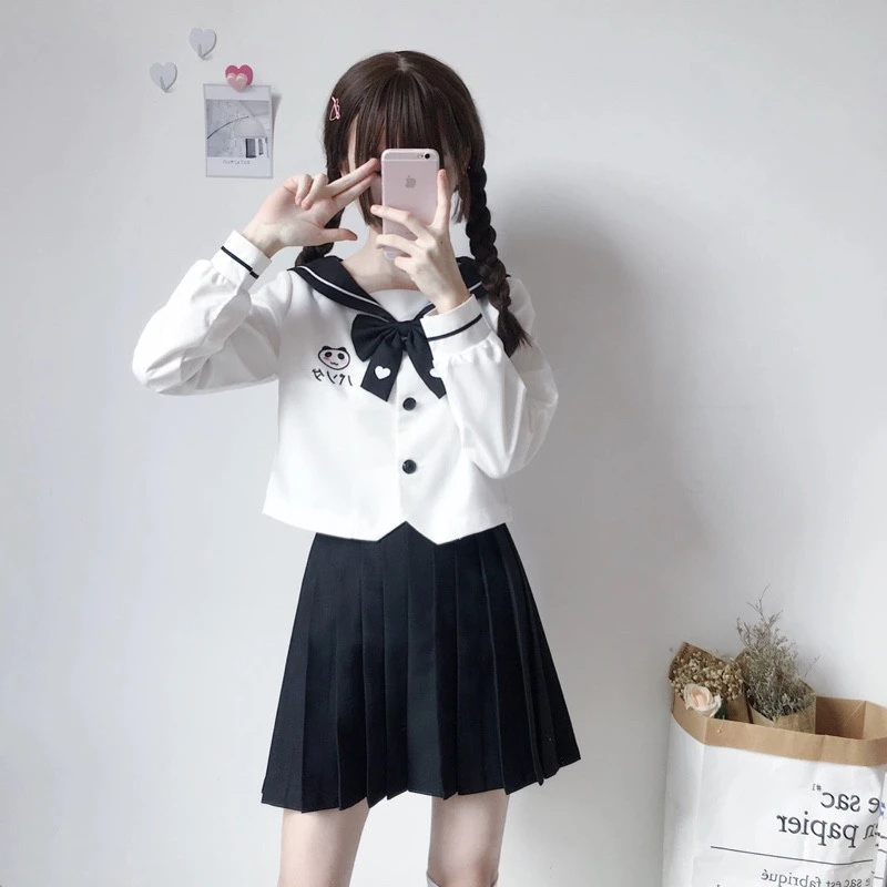 Fashion 21 New Lovely Panda Embroidery Sailor School Uniform Hot Jk Uniforms Sweety Girls Cosplay Short Sleeve Sailor Suits School Uniforms Aliexpress Fashion 21 New Lovely Panda Embroidery Sailor School Uniform Hot Jk Uniforms Sweety Girls Cosplay Short Sleeve Sailor Suits School Uniforms Aliexpress