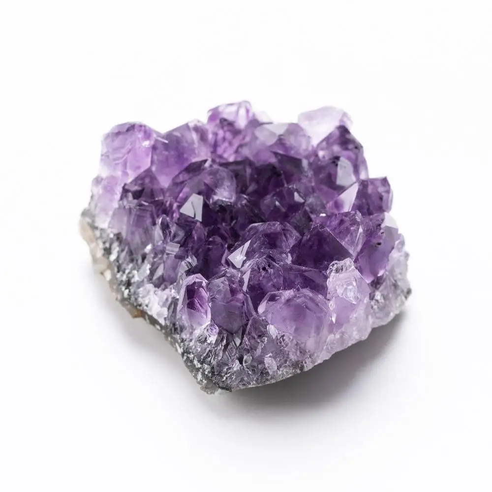 1Pcs Uruguay Cluster Amethyst Geode Irregolare Cristallo Di Quarzo Complementi Arredo Casa Campione 3*1.5 Centimetri