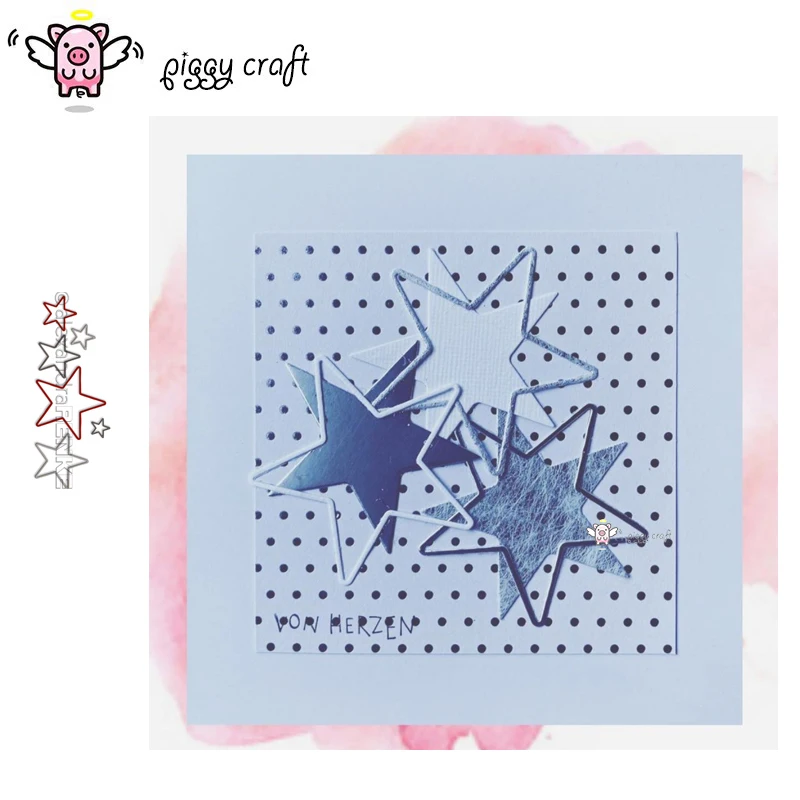 Металлические Вырубные штампы форма для вырезания звезда украшение скрапбукинг