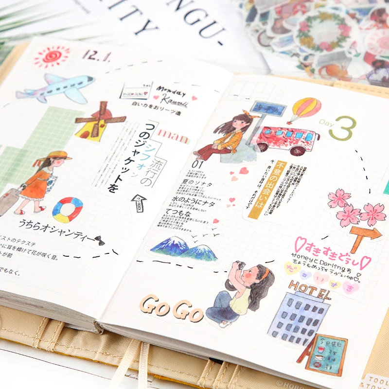 20 sets/lot Kawaii Stationery Stickers sweet life Decorative Mobile Stickers Scrapbooking DIY Craft Sticker
