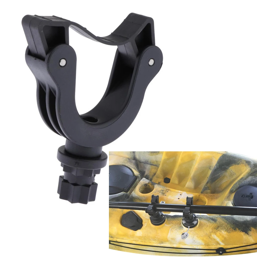 Paddle Holder for Stand Up Paddle Boards and Kayaks, Deck Side Track Mounted - Durable & Lightweight